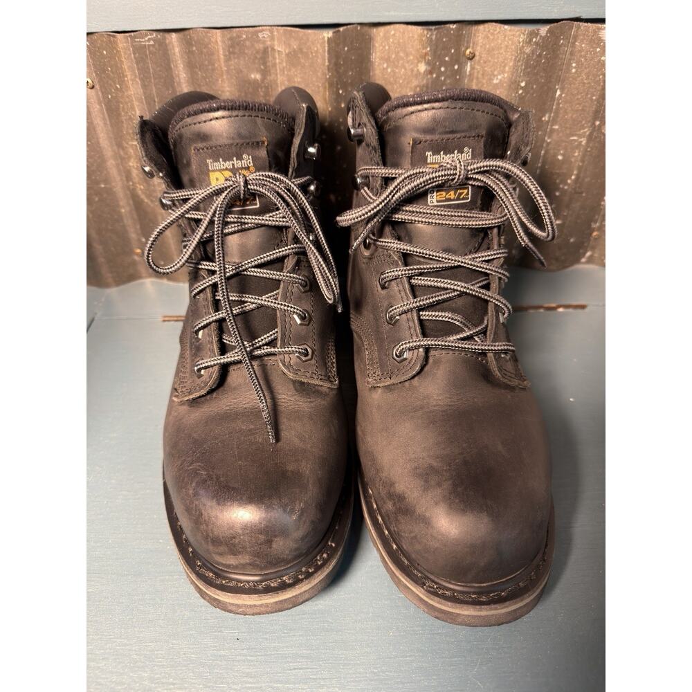 Timberland Mens Pro Pit Boss 6” Steel Toe 33032 ASTM F2413 Comfort Black Size 9W - Picture 5 of 9